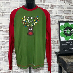 Lazy one Christmas shirt mens medium